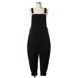 Black Corduroy Overalls